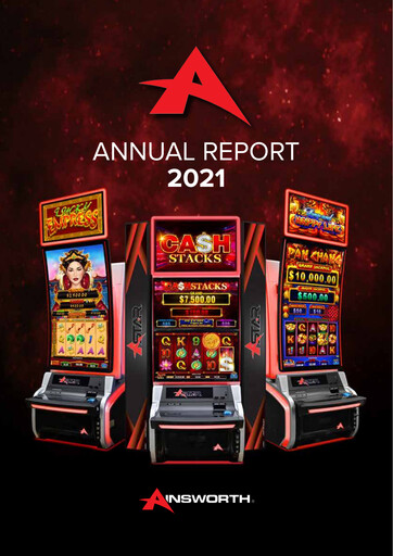 Thumbnail Ainsworth Game Technology Annual Report 2021