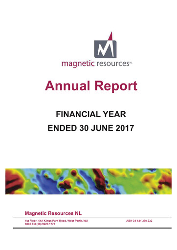 Thumbnail Magnetic Resources NL Annual Report 2017