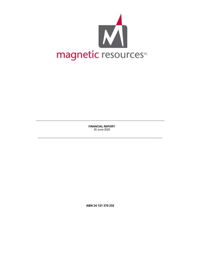 Thumbnail Magnetic Resources NL Annual Report 2025
