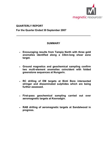 Thumbnail Magnetic Resources NL Quarterly Report 2007-q3