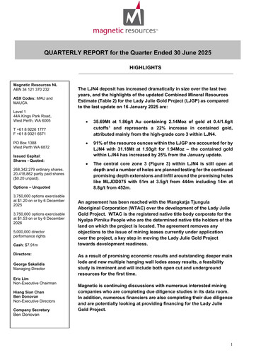 Thumbnail Magnetic Resources NL Quarterly Report 2025-q2