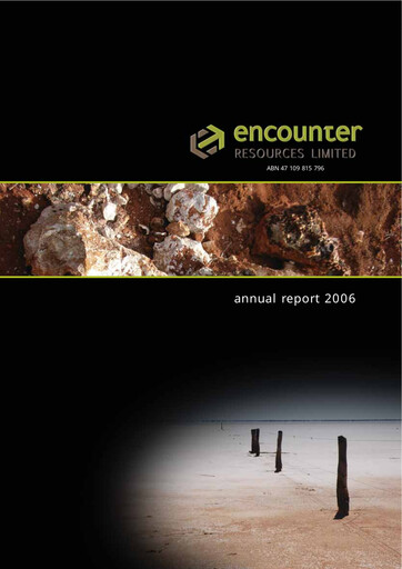 Thumbnail Encounter Resources Annual Report 2006
