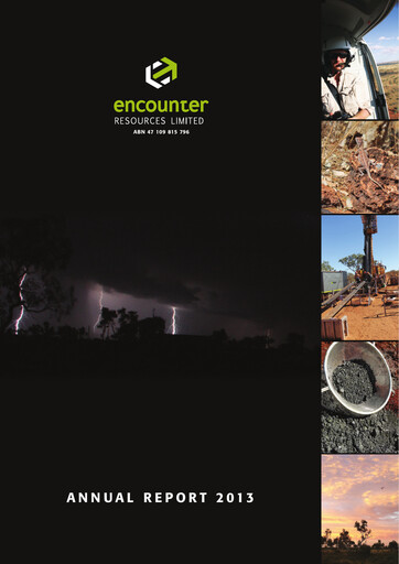 Thumbnail Encounter Resources Annual Report 2013