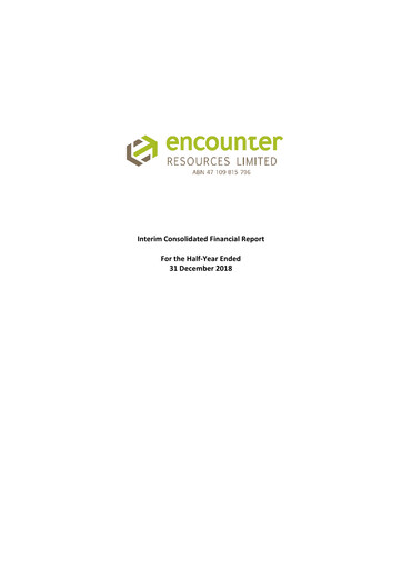 Thumbnail Encounter Resources Financial Statement 2019-h1