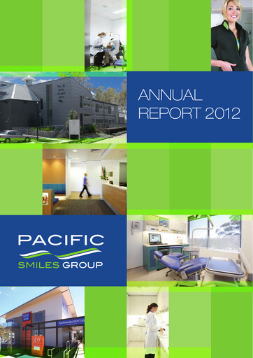 Thumbnail Pacific Smiles Group Annual Report 2012