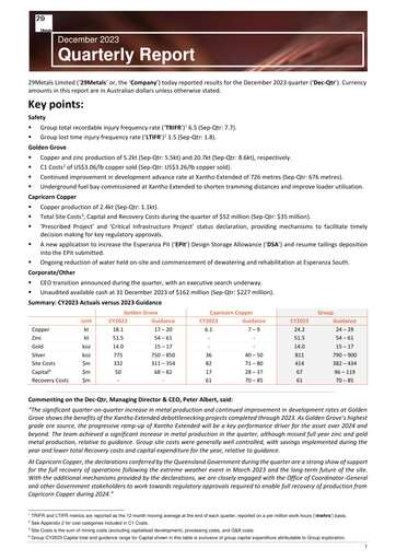 Thumbnail 29Metals Quarterly Report 2023-q4