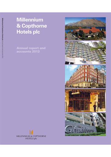 Thumbnail Millennium & Copthorne Hotels New Zealand Annual Report 2013