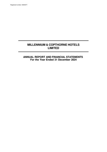 Thumbnail Millennium & Copthorne Hotels New Zealand Annual Report 2024