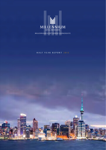 Thumbnail Millennium & Copthorne Hotels New Zealand Half-year Report 2013-h1