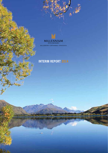 Thumbnail Millennium & Copthorne Hotels New Zealand Half-year Report 2014-h1