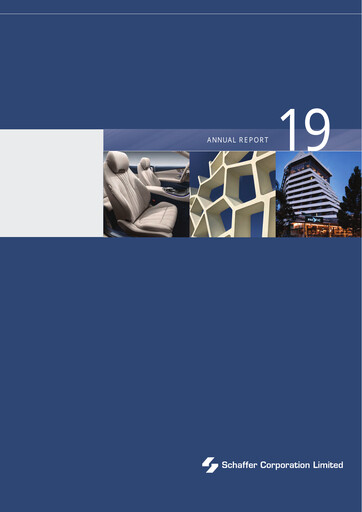 Thumbnail Schaffer Corporation Annual Report 2019