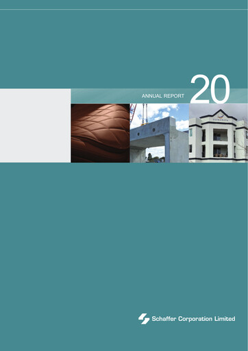Thumbnail Schaffer Corporation Annual Report 2020