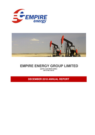 Thumbnail Empire Energy Group Annual Report 2010