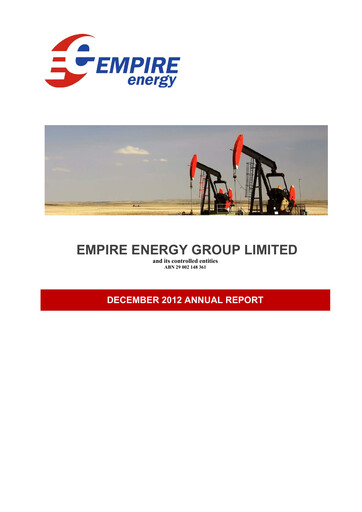 Thumbnail Empire Energy Group Annual Report 2012
