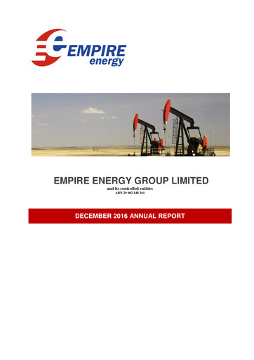 Thumbnail Empire Energy Group Annual Report 2016