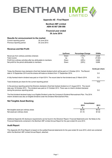Thumbnail Omni Bridgeway Annual Report 2014