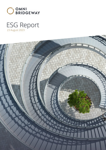 Thumbnail Omni Bridgeway ESG Report 2023
