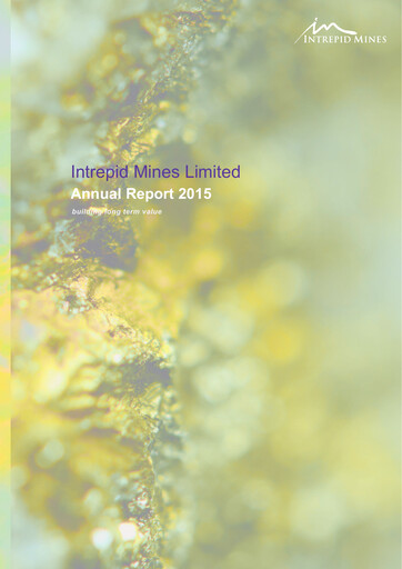 Thumbnail AIC Mines Limited Annual Report 2015