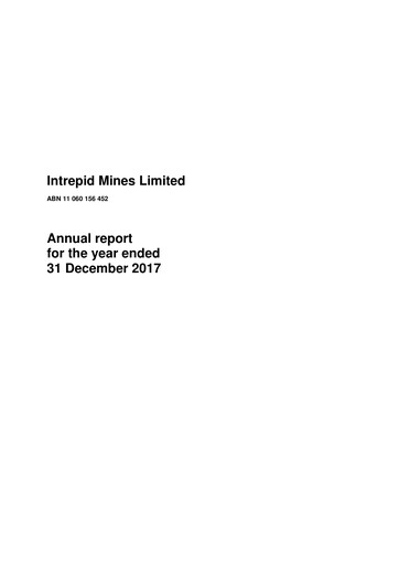 Thumbnail AIC Mines Limited Annual Report 2017
