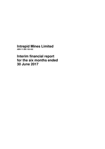 Vorschaubild AIC Mines Limited Finanzbericht 2017-h1