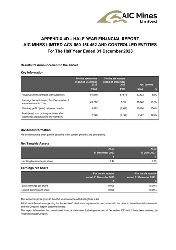 Vorschaubild AIC Mines Limited Finanzbericht 2024-h1