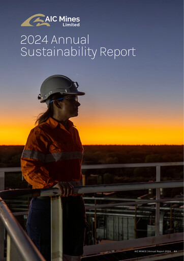 Thumbnail AIC Mines Limited Sustainability Report 2024