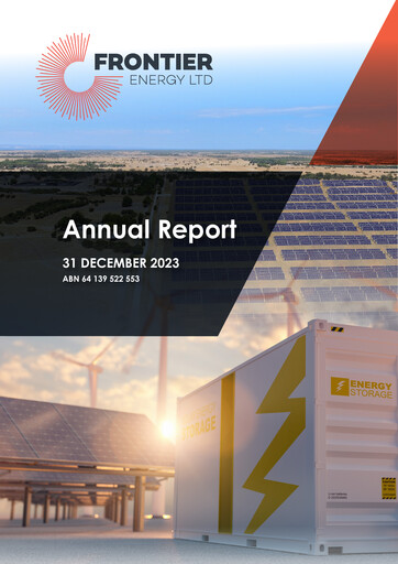 Miniature Frontier Energy Limited Rapport annuel 2023