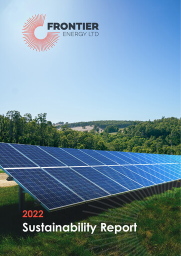 Vorschaubild Frontier Energy Limited Nachhaltigkeitsbericht 2022