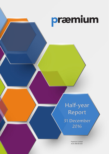 Vorschaubild Praemium Limited Halbjahresbericht 2017-h1