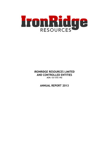 Thumbnail Atlantic Lithium Limited Annual Report 2013