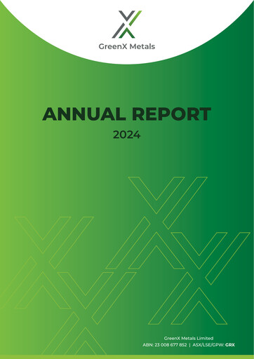 Thumbnail GreenX Metals Annual Report 2024