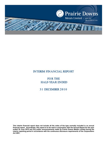 Thumbnail GreenX Metals Financial Report 2011-h1