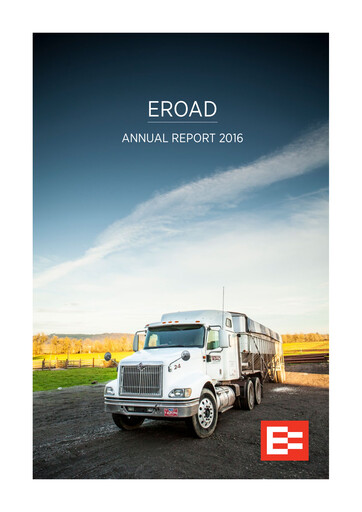 Thumbnail EROAD Limited Annual Report 2016