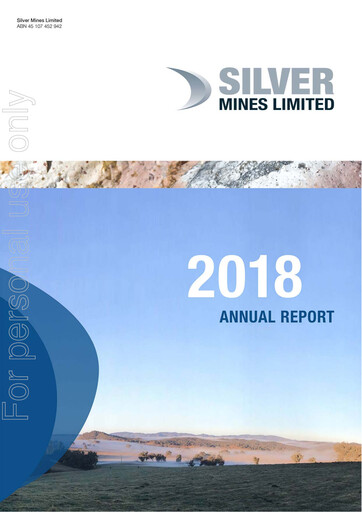 Thumbnail Silver Mines Limited Annual Report 2017-2018