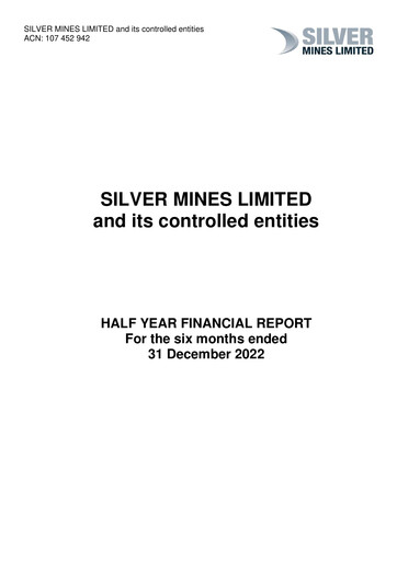 Thumbnail Silver Mines Limited Half-year Report 2022-2023-h1