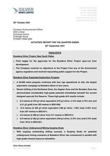 Thumbnail Silver Mines Limited Quarterly Report 2021-2022-q1