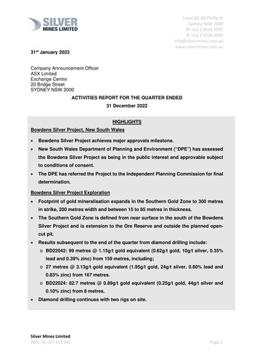 Thumbnail Silver Mines Limited Quarterly Report 2022-2023-q2