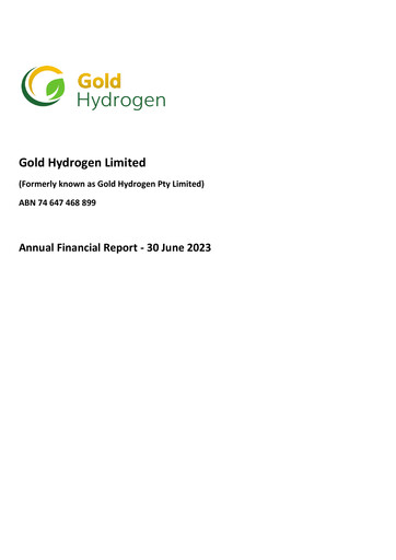 Thumbnail Gold Hydrogen Limited Financial Report 2023