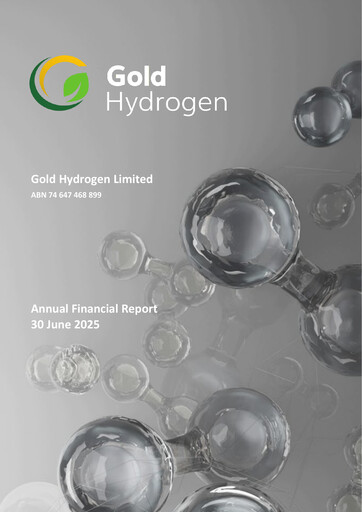 Thumbnail Gold Hydrogen Limited Financial Report 2025
