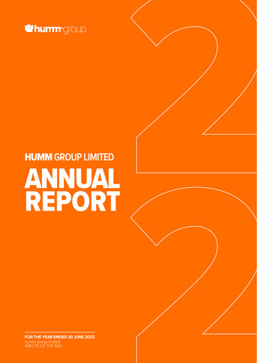 Thumbnail Humm Group Annual Report 2022