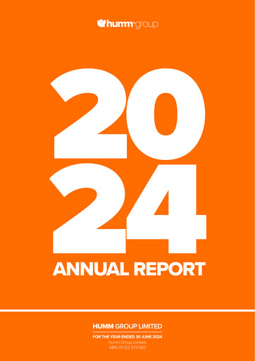 Thumbnail Humm Group Annual Report 2024