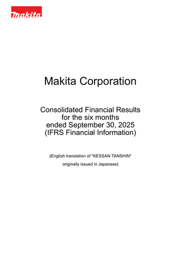 Miniature Makita Rapport semestriel 2025-h1