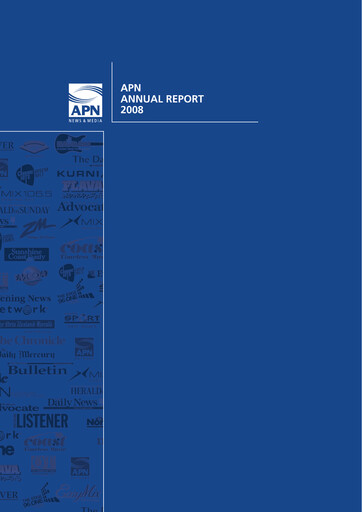 Thumbnail ARN Media Annual Report 2008