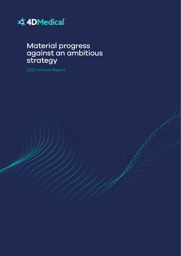 Thumbnail 4DMedical Limited Annual Report 2022