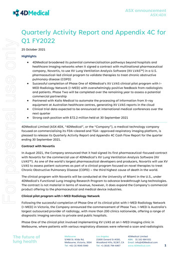 Thumbnail 4DMedical Limited Quarterly Report 2021-q3