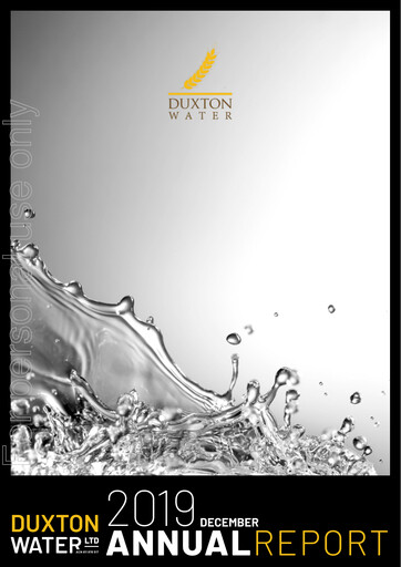 Thumbnail Duxton Water Annual Report 2019