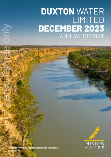 Thumbnail Duxton Water Annual Report 2023
