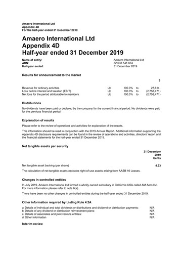 Vorschaubild Amaero International Ltd Halbjahresbericht 2019-h1