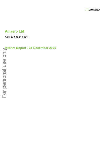 Thumbnail Amaero International Ltd Half-year Report 2025-h1
