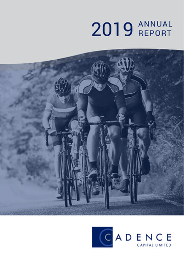 Thumbnail Cadence Capital Limited Annual Report 2019